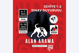 Alan Arama ve Mantrailing Seviye 1-2 Sınavı 6/7 Nisan